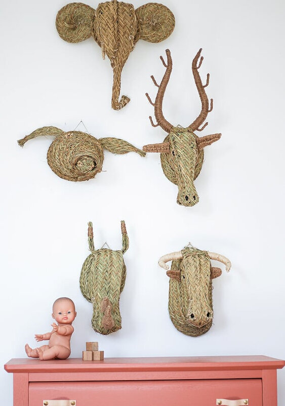 trophée-mural-esparto-tête-animaux-TRENDY-LITTLE