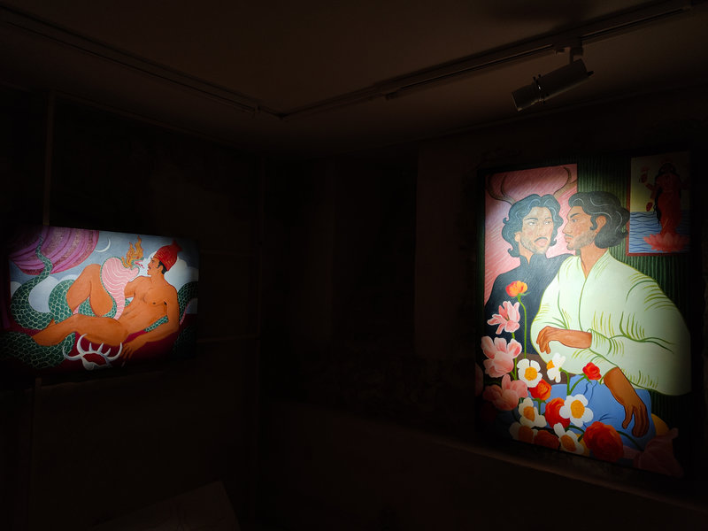 Phenomena, exhibition view of Richie Nath's work (1)