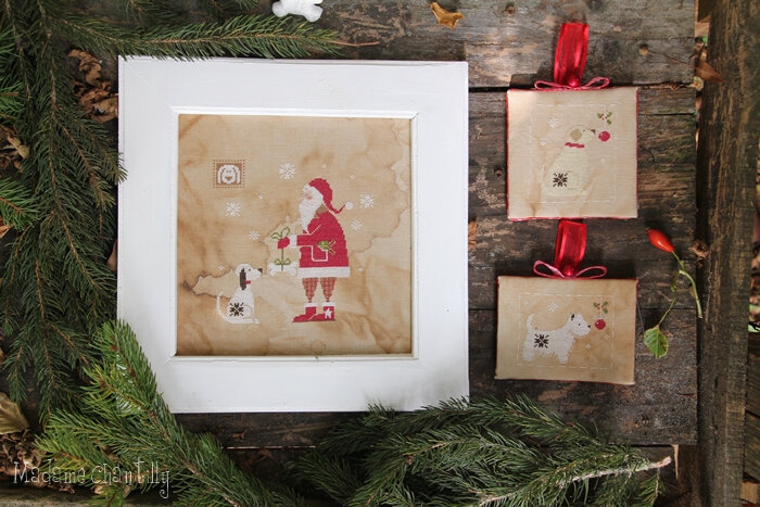 santa and the dog 1
