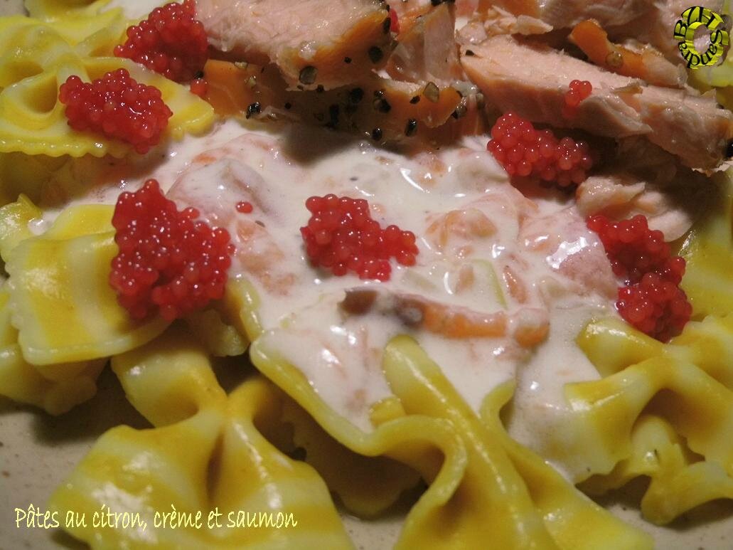 Pâtes au citron, crème et saumon BZH SANDRA