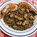 Lentilles aux moules et aux gambas