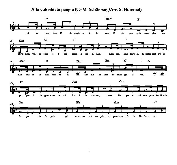 C-M. Schönberg, A la volonté du peuple (Les Misérables) - Chansons ...