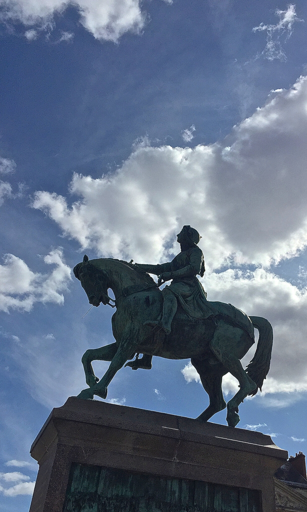 statue équestre de Jeanne d'Arc à Orléans