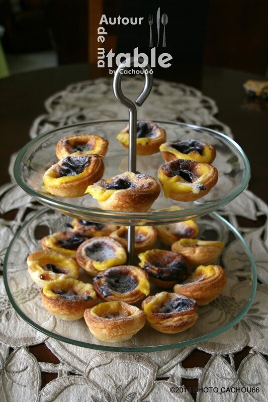 Pasteis de nata Autour de ma table...