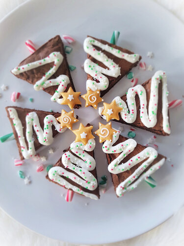 Brownies sapins de Noël - Recette de cuisine