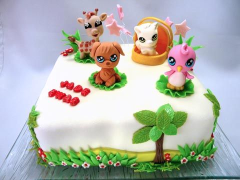 Gateau Pet Shop En Pate A Sucre Atelier Des Gourmandises