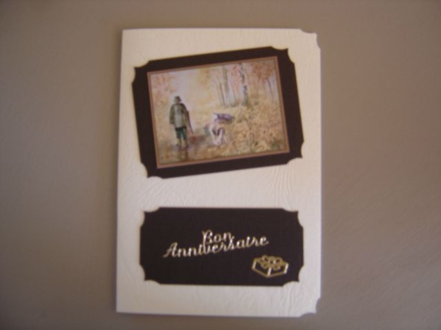 Carte Anniversaire Theme Chasse Les Bricoles D Ambre