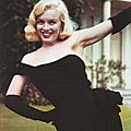1950 marilyn en robe noire par bob beerman