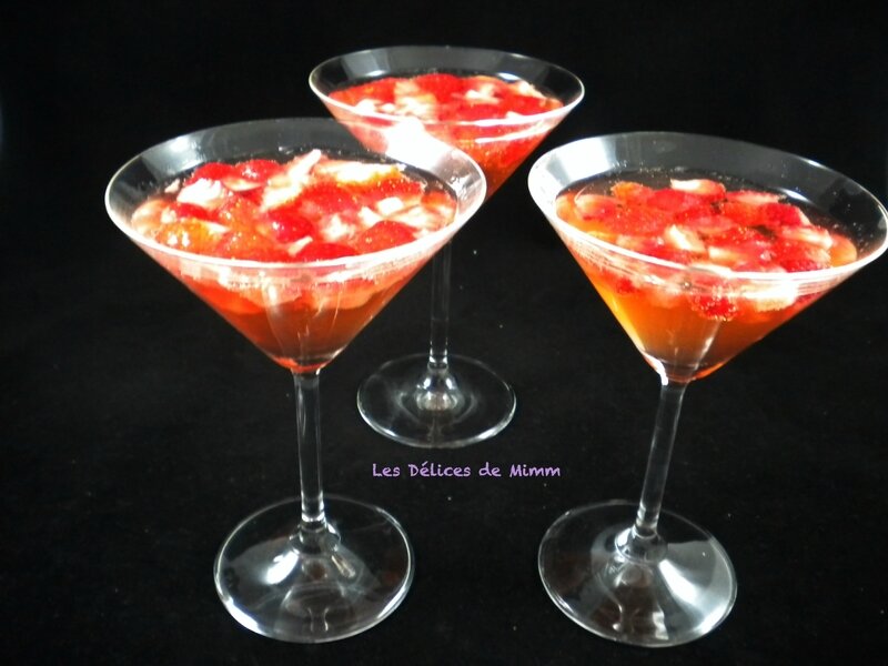 Cocktail Cointreau-fraises
