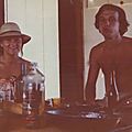 Moi et mon frère à St François : noel 1975