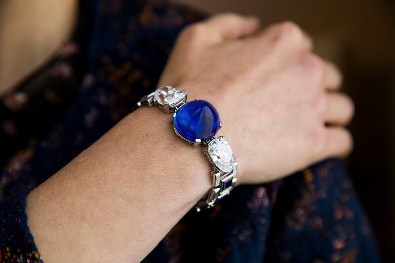 Sapphire and diamond bracelet, Cartier, 1927 - Model landscape -Magnificent Jewels and Noble Jewels Sotheby's Geneva 13 November 2019