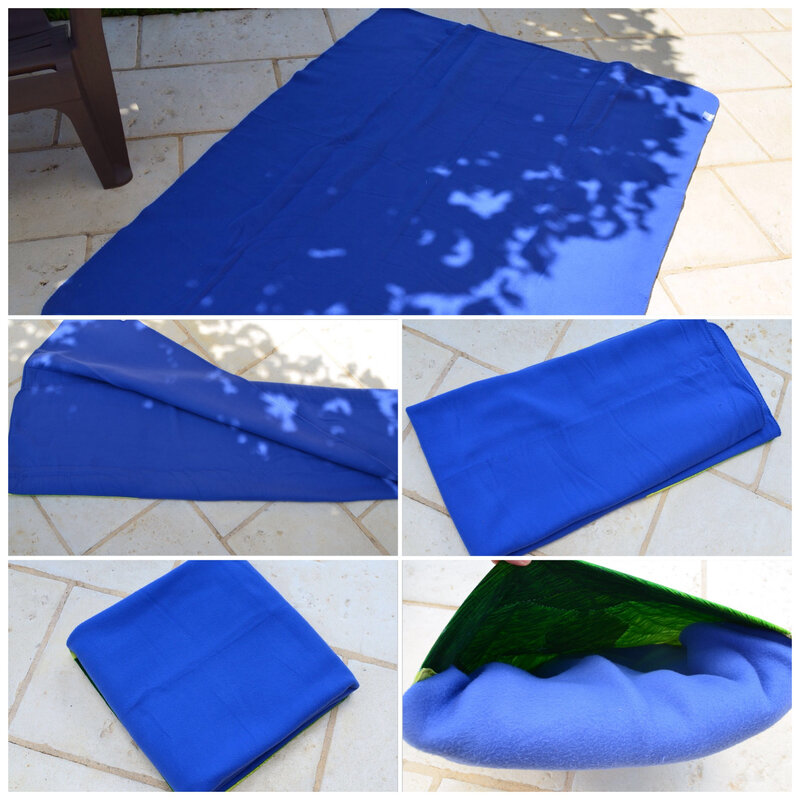 Pliage couverture coussin