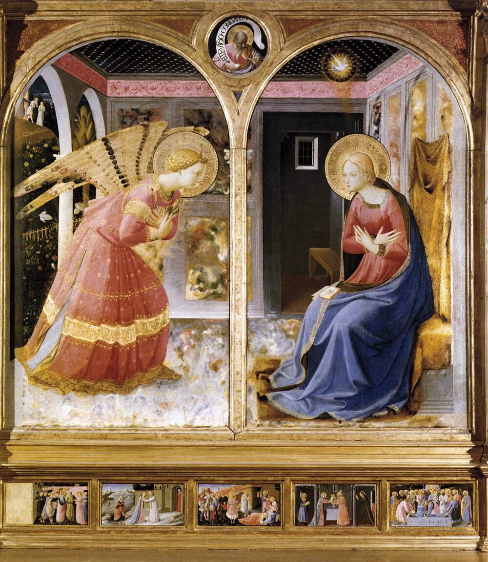 1432 (ca) FRA ANGELICO : Annonciation- basilique de San Giovanni Valdarno