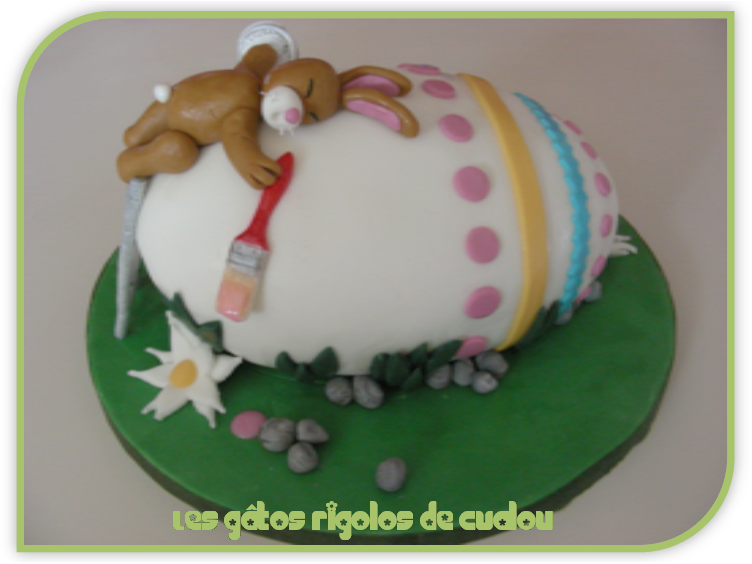 Gateau Oeuf De Paques Les Gatos Rigolos De Cvalou