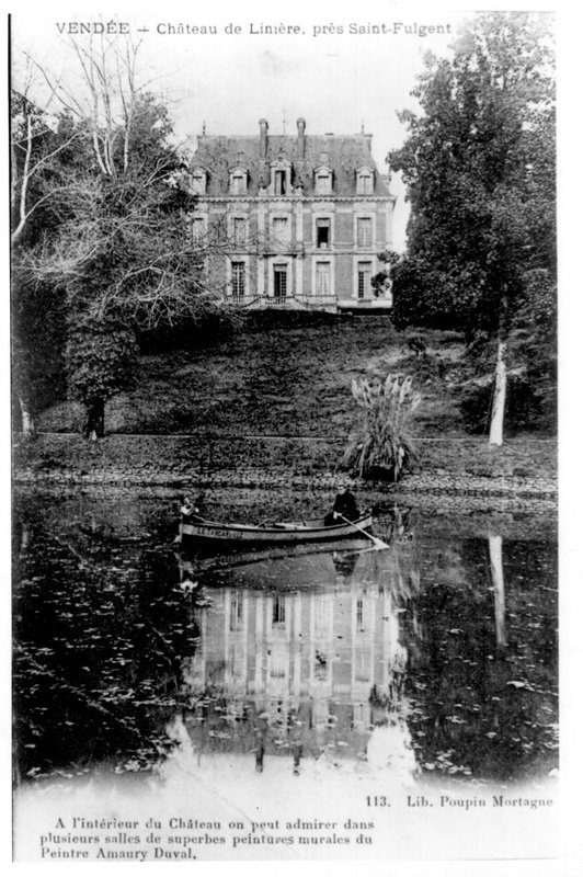 2122-30 JK - chateau de Linières vu de l'étang