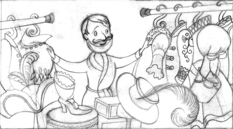 Des Illustrations Pour Un Manuel De Francais Pour La Librairie Des Ecoles Les Habits Neufs De L Empereur Andersen Il Etait Une Fois