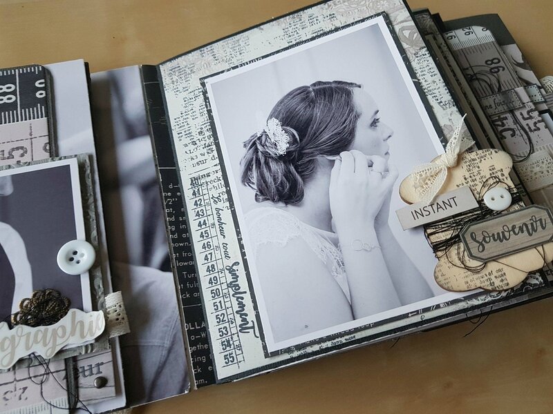 Mini album Souvenir Simplement Parfait Broderies Oxydées Amélie