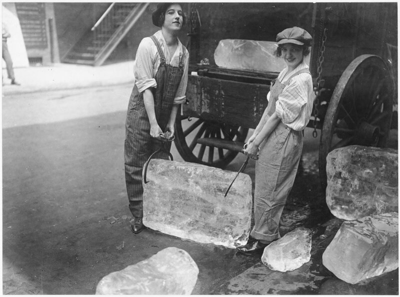 ice girls delivering 1918