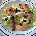 Salade de produits de la mer à l'huile d’olive