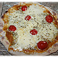 Pizza végétarienne à la fondue de poireaux