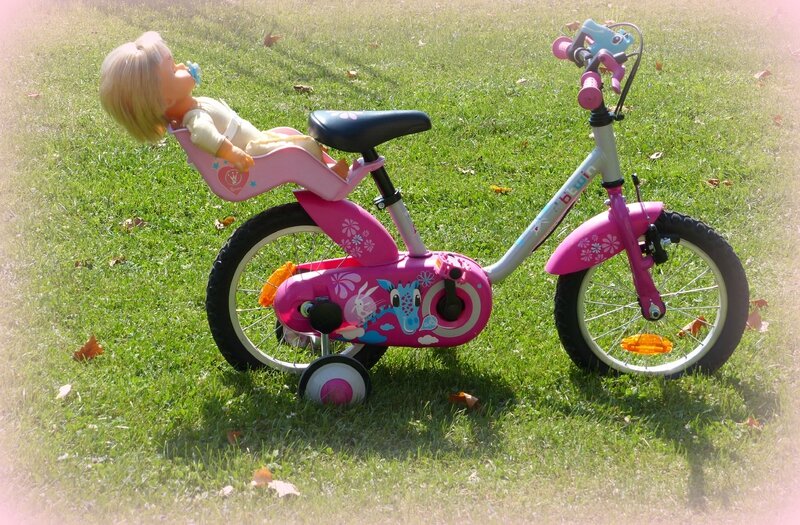 vélo rose fille