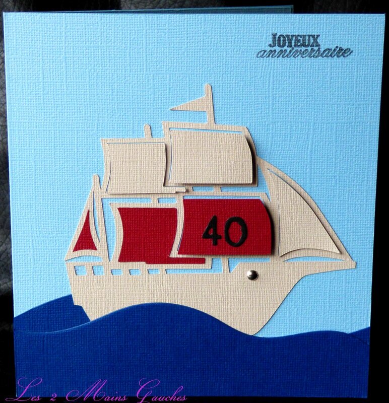 Carte D Anniversaire Personnalisable Avec Bateau Dans La Mer Photo De Cartes Masculines L2mg La Boutique