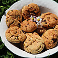 Cookies aux cerises sechees, pistaches & chocolat blanc
