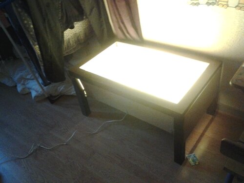 DIY table lumineuse - IKEA HACK 