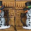 Figurines jetables 3 : les bonshommes de neige.