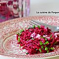 Betterave rouge et sa vinaigrette