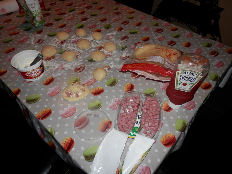 Bun's jambon/ketchup Un amour de cuisine