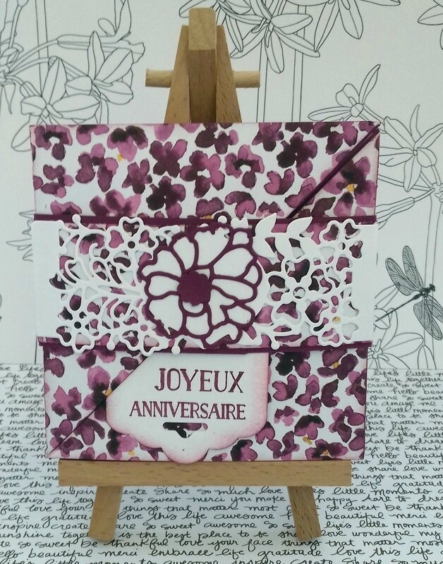 Joyeux Anniversaire Avec Raffinement Les Ateliers De Marie Et Stampin Up