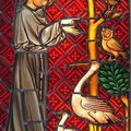 St François aux oiseaux. Copie XIV°siècle