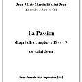 Jean 18-19. la passion. présentation de la session, table des matières de la transcription, fichiers à télécharger