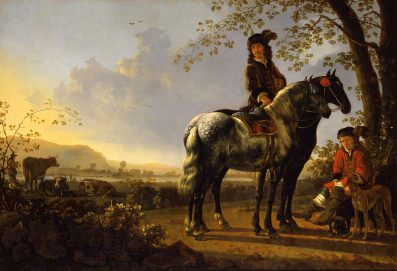 Aelbert-Cuyp-Horsemen-Resing-in-a-Landscape-Collection-of-the-Dordrecht-Museum-purchased-with-support-of-Vereniging-Rembrandt-1978