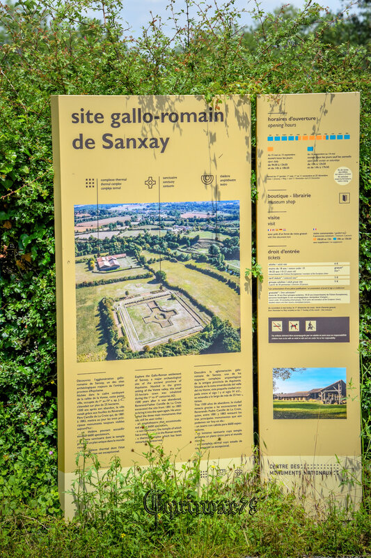 plan général du site gallo-romain de Sanxay