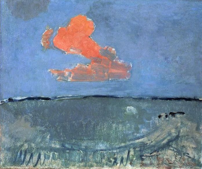 Le Nuage rouge (1907) Piet Mondrian Petit journal des