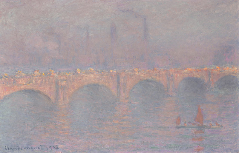 Monet Claude, Waterloo Bridge soleil voilé