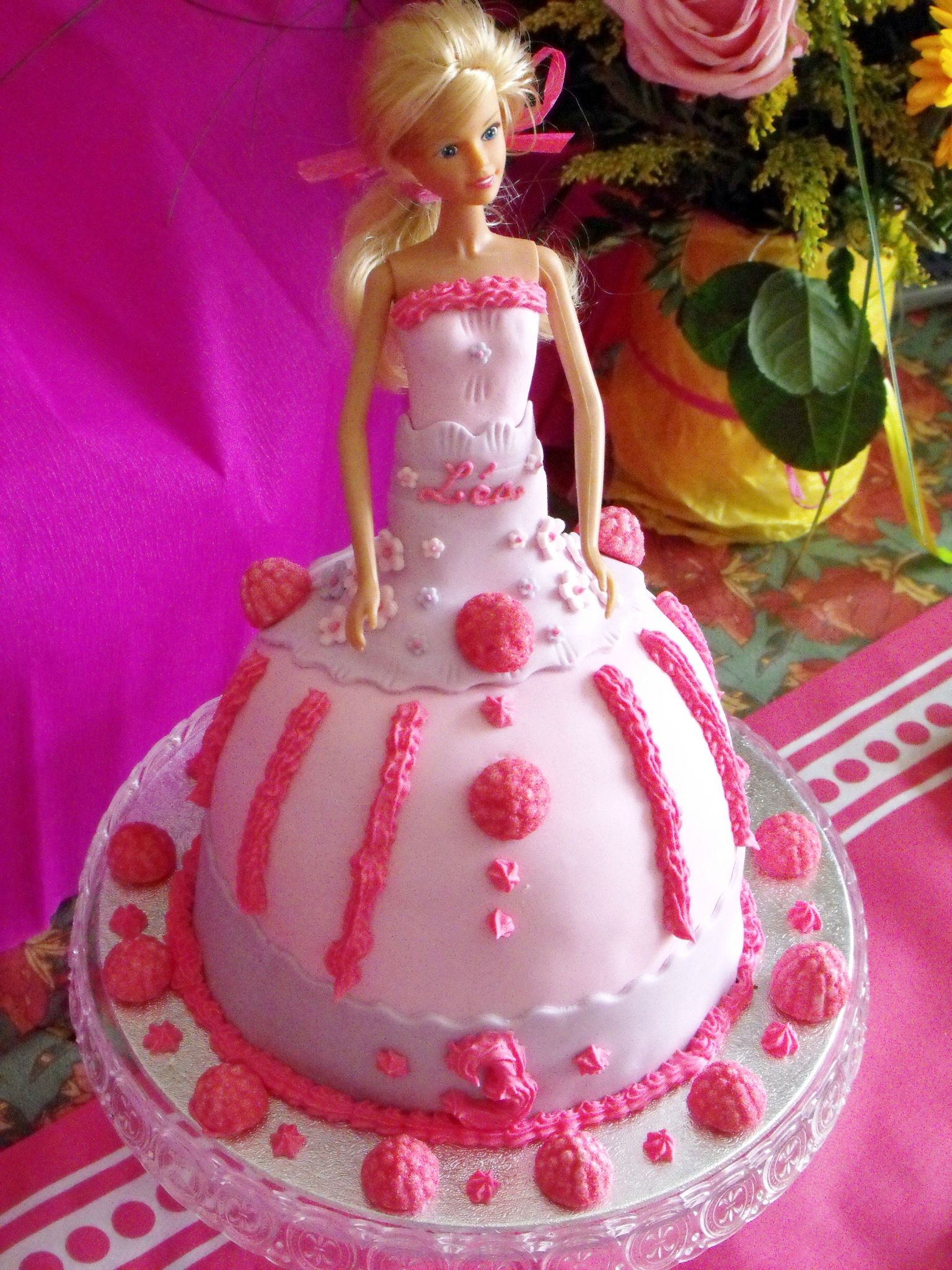 Maison Fetes Occasions Speciales Princesse Poupee Pick Cake Decoration Anniversaire Barbie