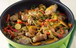 porc aux poivrons tomates carottes