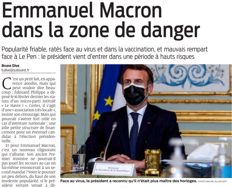 2021 03 28 SO Emmanuel Macron dans la zone de danger