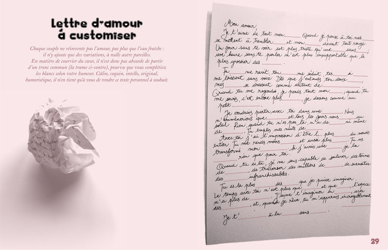 Lettre Photo De En Declaration D Amour Le Petit Livre A Offrir