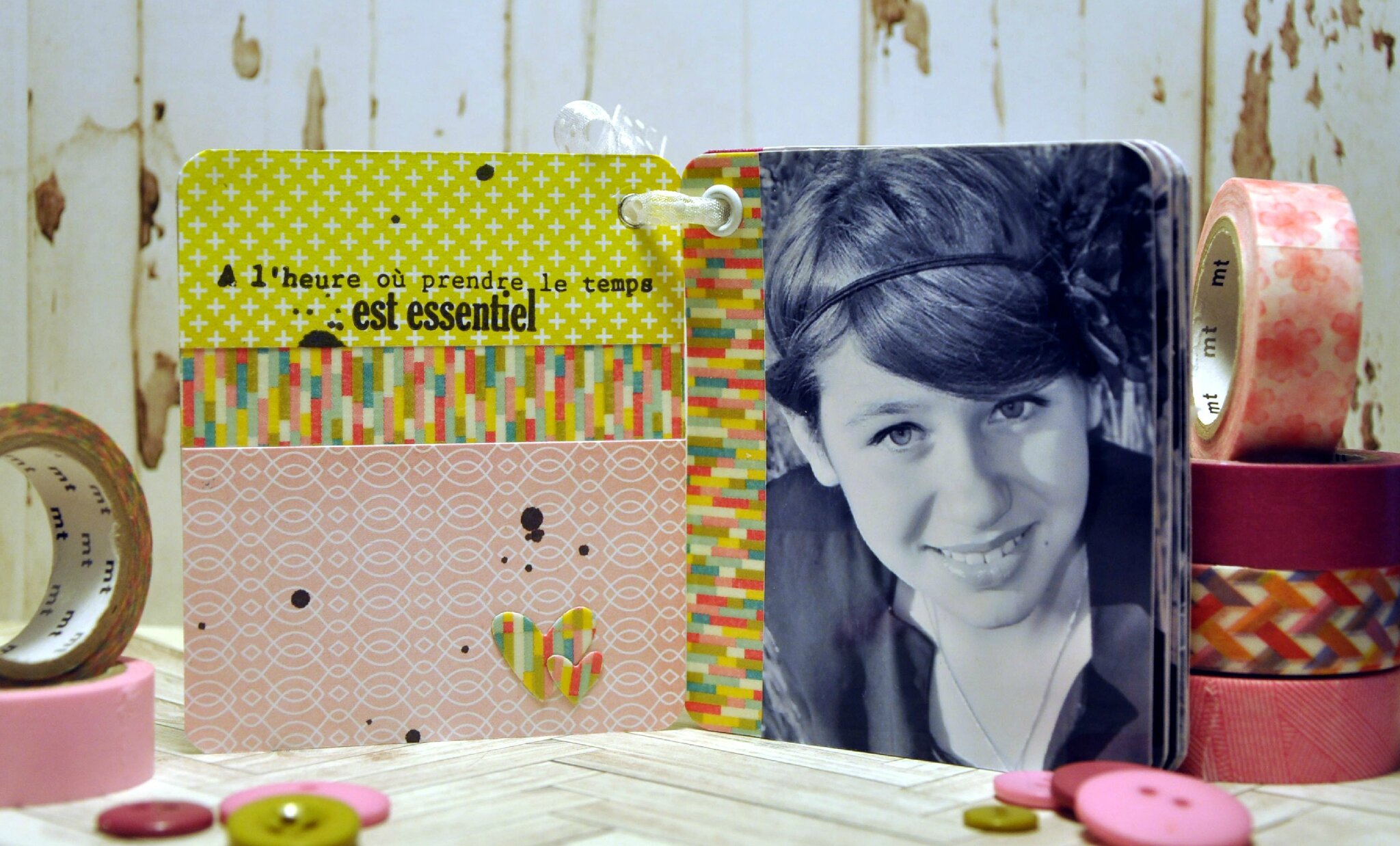 mini {moments de bonheur à partager} et tableau "pense bête" scrap at