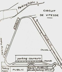 1967 - Circuit de vitesse de Bourgogne (BA 102) 14 et 15 mai (Plan circuit)