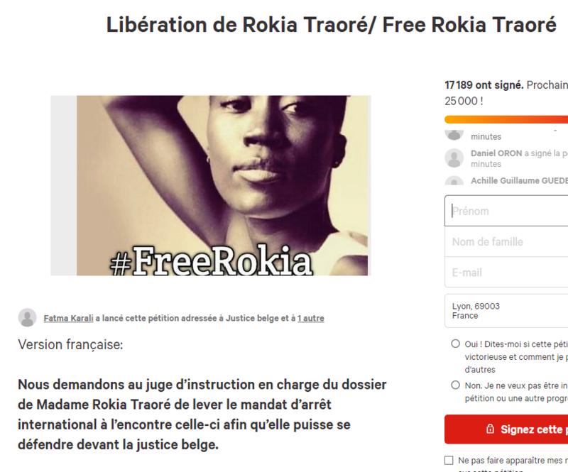 2020-03-15 14_24_03-Pétition · Libération de Rokia Traoré_ Free Rokia Traoré · Change