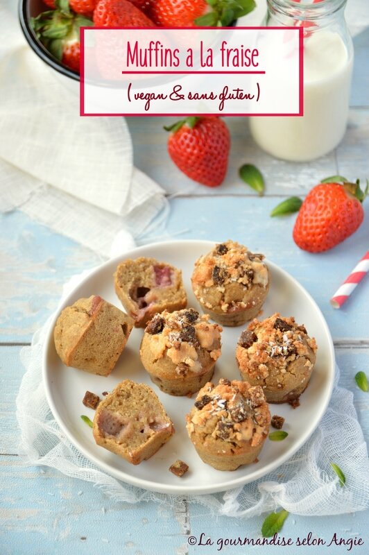 muffins à la fraise vegan sans gluten 2