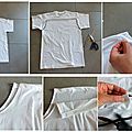 Diy reconstructing : transformer un tee shirt basique en un haut plus féminin !