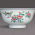 A very fine and rare doucai 'sanduo' bowl, mark and period of yongzheng (1723-1735)