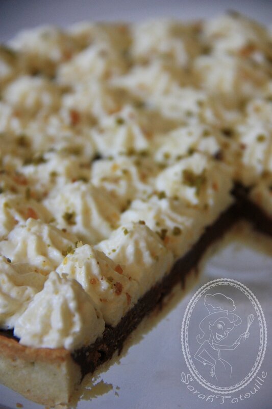 TARTE CHOCOLAT MOUSSE DE MANGUE 1