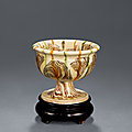 A sancai-glazed cup, Tang dynasty (618-907)